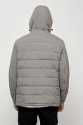 Купить Куртка молодежная мужская весенняя с капюшоном серого цвета 7317Sr, фото 7