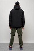Купить Куртка молодежная мужская весенняя с капюшоном черного цвета 7322Ch, фото 8