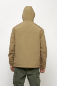 Купить Куртка молодежная мужская весенняя с капюшоном горчичного цвета 7322G, фото 6