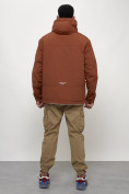 Купить Куртка молодежная мужская весенняя с капюшоном коричневого цвета 7323K, фото 14