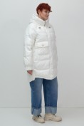 Купить Куртка зимняя женская с капюшоном модная белого цвета 7341Bl, фото 20