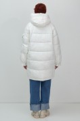 Купить Куртка зимняя женская с капюшоном модная белого цвета 7341Bl, фото 22