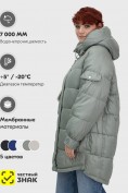 Купить Куртка зимняя женская с капюшоном модная зеленого цвета 7341Z, фото 5