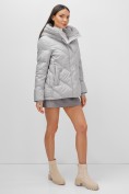 Купить Куртка зимняя женская из овчина стильная и модная серого цвета 7348Sr, фото 10
