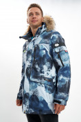 Купить Mолодежная зимняя куртка мужская синего цвета 737S, фото 11