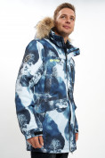 Купить Mолодежная зимняя куртка мужская синего цвета 737S, фото 12