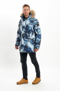 Купить Mолодежная зимняя куртка мужская синего цвета 737S, фото 4