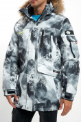 Купить Mолодежная зимняя куртка мужская серого цвета 737Sr, фото 13