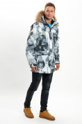 Купить Mолодежная зимняя куртка мужская серого цвета 737Sr, фото 5