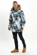 Купить Mолодежная зимняя куртка мужская серого цвета 737Sr, фото 6