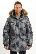 Купить Mолодежная зимняя куртка мужская темно-серого цвета 737TC, фото 2