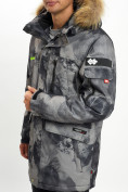 Купить Mолодежная зимняя куртка мужская темно-серого цвета 737TC, фото 12