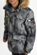 Купить Mолодежная зимняя куртка мужская темно-серого цвета 737TC, фото 8