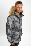 Купить Mолодежная зимняя куртка мужская темно-серого цвета 737TC, фото 9
