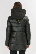 Купить Куртка зимняя болотного цвета 7389Bt, фото 5