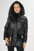 Купить Куртка зимняя черного цвета 7389Ch, фото 10