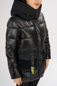 Купить Куртка зимняя черного цвета 7389Ch, фото 12