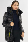 Купить Куртка зимняя черного цвета 7389Ch, фото 16