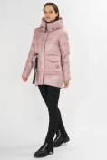 Купить Куртка зимняя розового цвета 7389R, фото 3