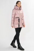 Купить Куртка зимняя розового цвета 7389R, фото 2