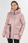 Купить Куртка зимняя розового цвета 7389R, фото 5