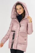 Купить Куртка зимняя розового цвета 7389R, фото 7