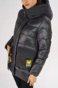 Купить Куртка зимняя темно-серого цвета 7389TC, фото 13