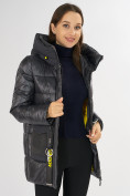 Купить Куртка зимняя темно-серого цвета 7389TC, фото 16