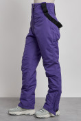 Купить Полукомбинезон с высокой посадкой женский зимний фиолетового цвета 7399F, фото 2