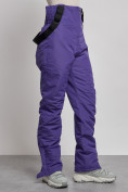 Купить Полукомбинезон с высокой посадкой женский зимний фиолетового цвета 7399F, фото 3