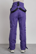 Купить Полукомбинезон с высокой посадкой женский зимний фиолетового цвета 7399F, фото 4