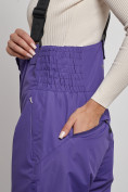 Купить Полукомбинезон с высокой посадкой женский зимний фиолетового цвета 7399F, фото 6