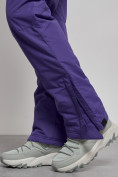 Купить Полукомбинезон с высокой посадкой женский зимний фиолетового цвета 7399F, фото 8