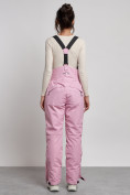 Купить Полукомбинезон с высокой посадкой женский зимний розового цвета 7399R, фото 16