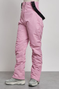 Купить Полукомбинезон с высокой посадкой женский зимний розового цвета 7399R, фото 6