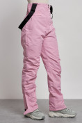 Купить Полукомбинезон с высокой посадкой женский зимний розового цвета 7399R, фото 7