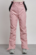 Купить Полукомбинезон с высокой посадкой женский зимний светло-розового цвета 7399Sz, фото 9