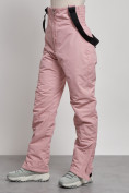 Купить Полукомбинезон с высокой посадкой женский зимний светло-розового цвета 7399Sz, фото 10