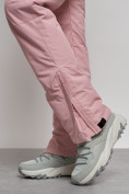 Купить Полукомбинезон с высокой посадкой женский зимний светло-розового цвета 7399Sz, фото 16