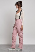 Купить Полукомбинезон с высокой посадкой женский зимний светло-розового цвета 7399Sz, фото 2