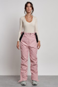 Купить Полукомбинезон с высокой посадкой женский зимний светло-розового цвета 7399Sz, фото 6
