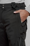 Купить Полукомбинезон утепленный мужской зимний горнолыжный черного цвета 7431Ch, фото 14