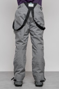 Купить Полукомбинезон утепленный мужской зимний горнолыжный серого цвета 7431Sr, фото 10