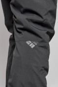 Купить Полукомбинезон утепленный мужской зимний горнолыжный темно-серого цвета 7431TC, фото 14
