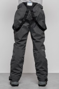Купить Полукомбинезон утепленный мужской зимний горнолыжный темно-серого цвета 7431TC, фото 9