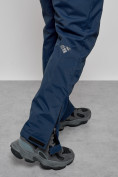 Купить Полукомбинезон утепленный мужской зимний горнолыжный темно-синего цвета 7431TS, фото 15