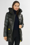 Купить Куртка зимняя болотного цвета 7501Bt, фото 19