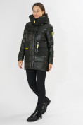 Купить Куртка зимняя болотного цвета 7501Bt, фото 2