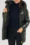 Купить Куртка зимняя болотного цвета 7501Bt, фото 20