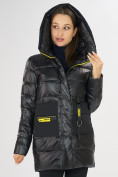 Купить Куртка зимняя черного цвета 7501Ch, фото 9